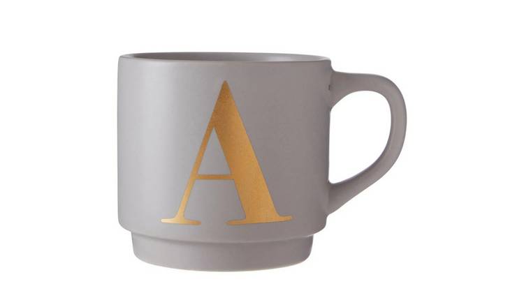 Orsina Signet A Monogram Mug – Grey