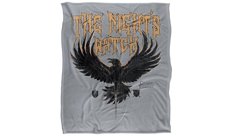 Game Of Thrones Nights Watch Eagle Soft Touch Blanket - 147cm x 91cm