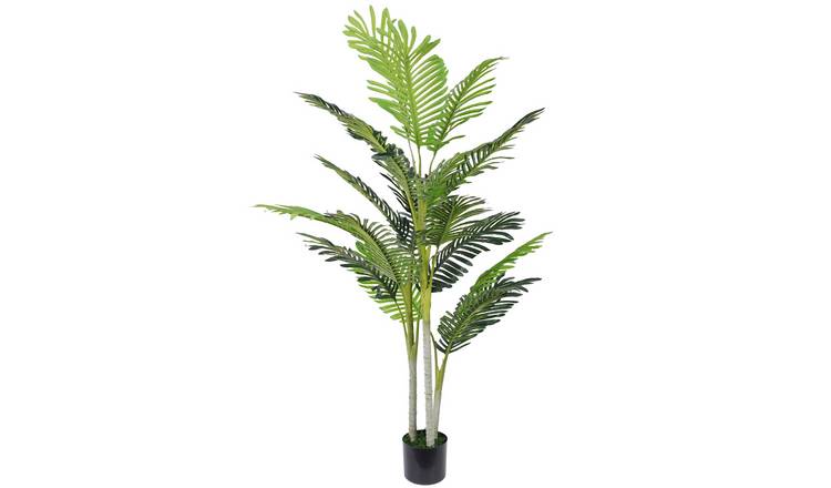 Outsunny Artificial Palm Tree with Pot- Green