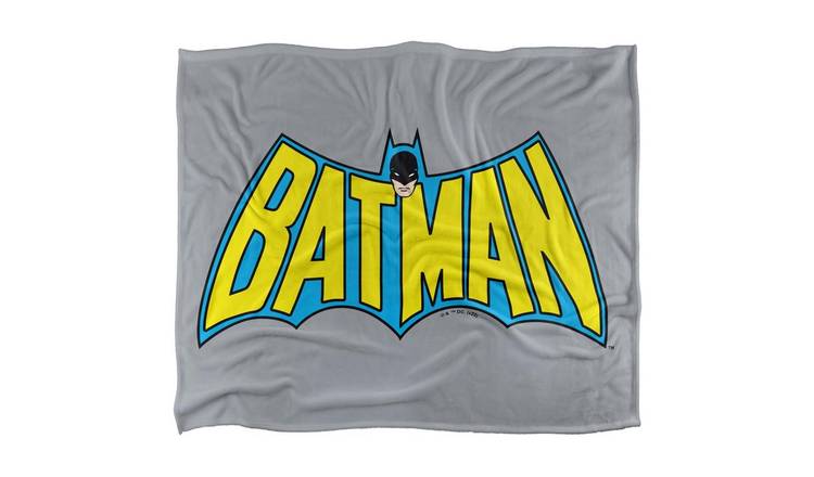 Batman Vintage Logo Polyester Soft Touch Blanket - 91cm x 147cm
