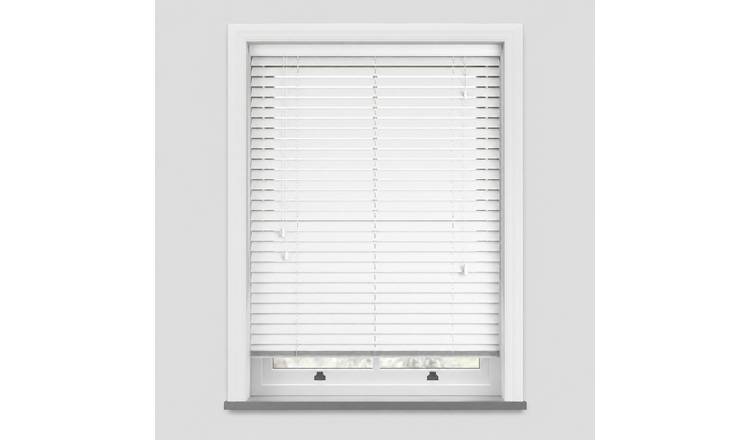 New Edge Blinds Serene Faux Wood String Venetian Blind - 240cm x 120cm