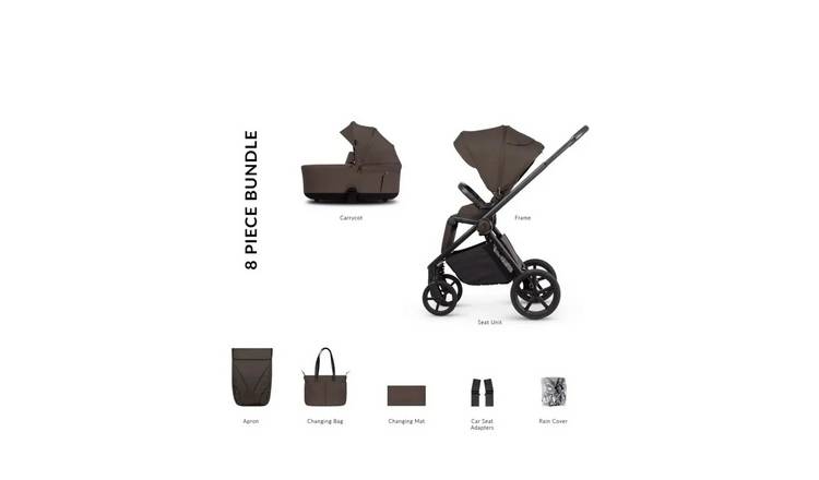 Venicci Claro 2 2-in-1 Pushchair and Car Seat Travel System - Chocolate
