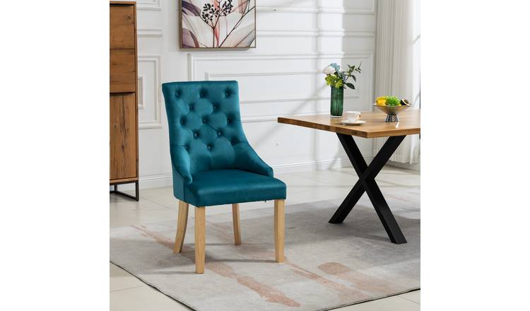 Artemis Home Ravenna Velvet Dining Chairs - Set of 2 - Teal