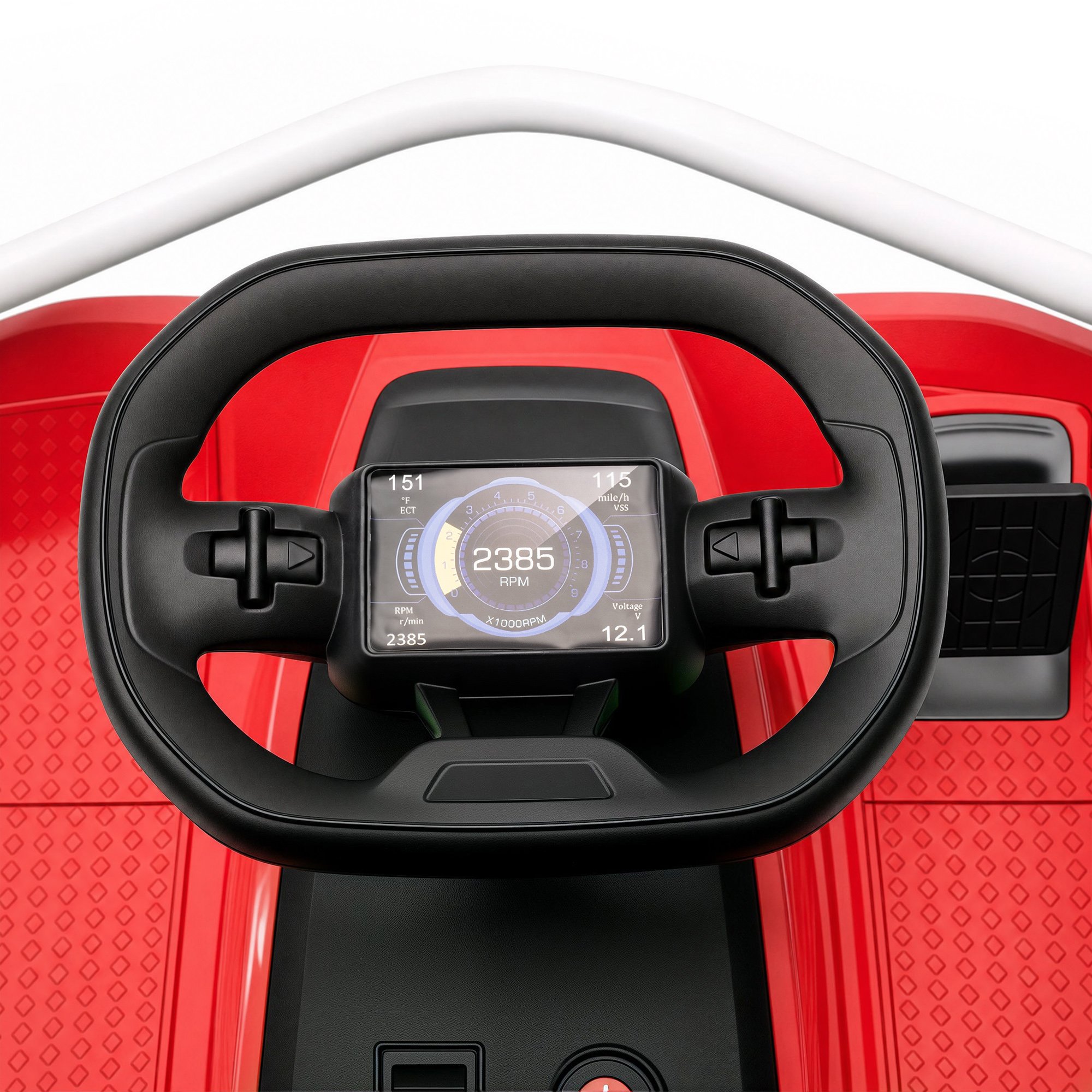AIYAPLAY 24V 300W Ages 6-10 Brushless Drift Mode Electric Go Kart – Red - Image 2