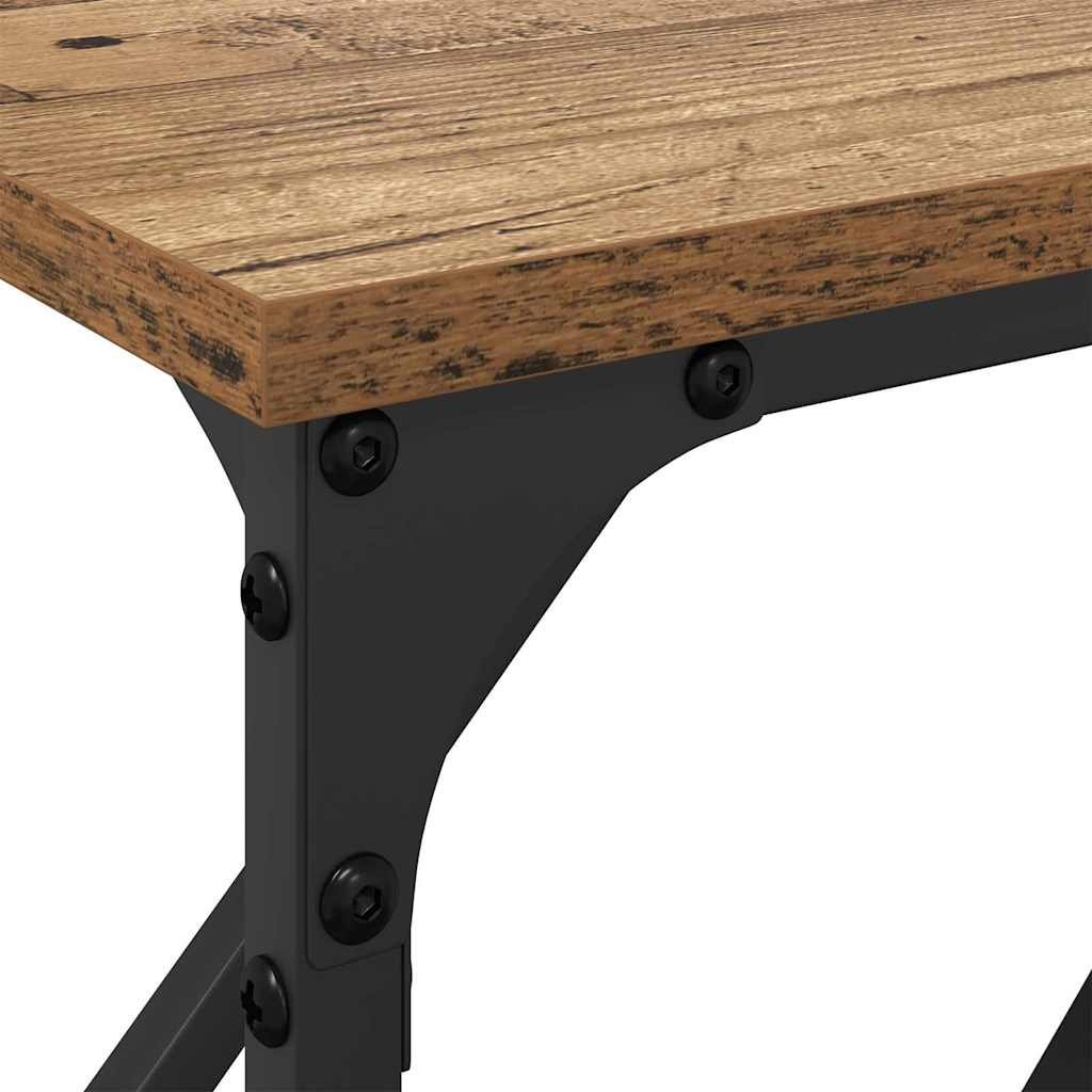 Walplus Engineered Wood Console Table - Old Wood - 180 x 23 x 75 cm - Image 8
