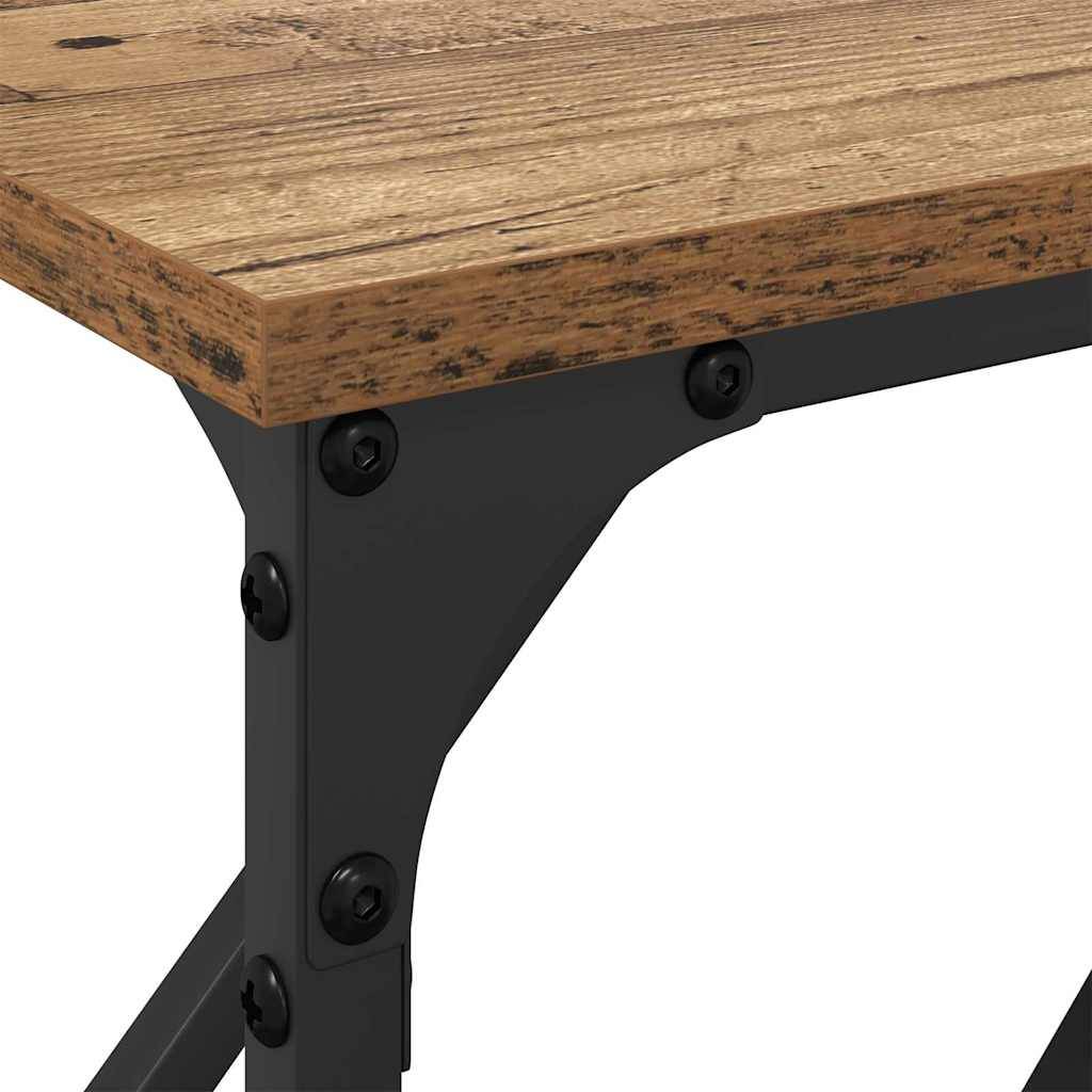 Walplus Engineered Wood Console Table - Old Wood - 180 x 23 x 75 cm - Image 8
