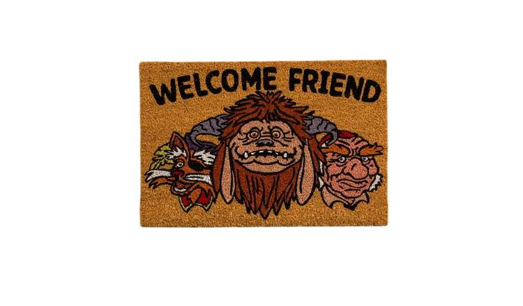 Labyrinth Welcome Friend Door Mat - Brown