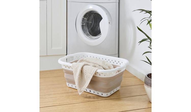 OHS Collapsible Laundry Basket - Natural
