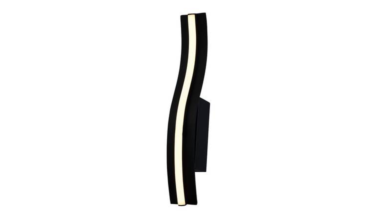 Happy Homewares Black LED Stick Feature in Matte Sand Black Wall Light - 5cm