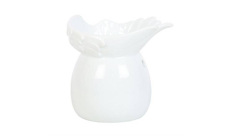 Something Different Angel Wings Oil Burner - White