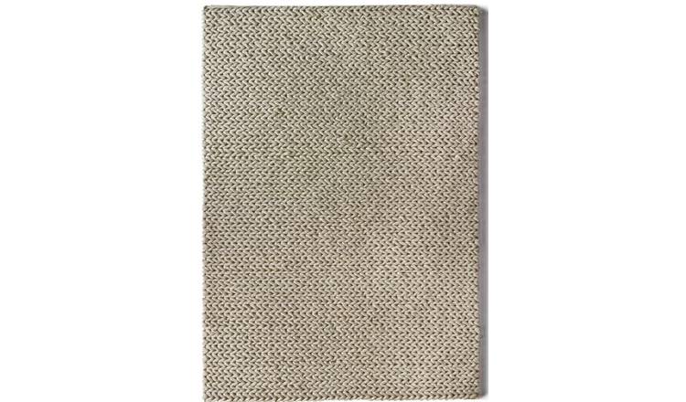 Mega Flooring Beige Handmade Plain Rug - 200 x 300cm