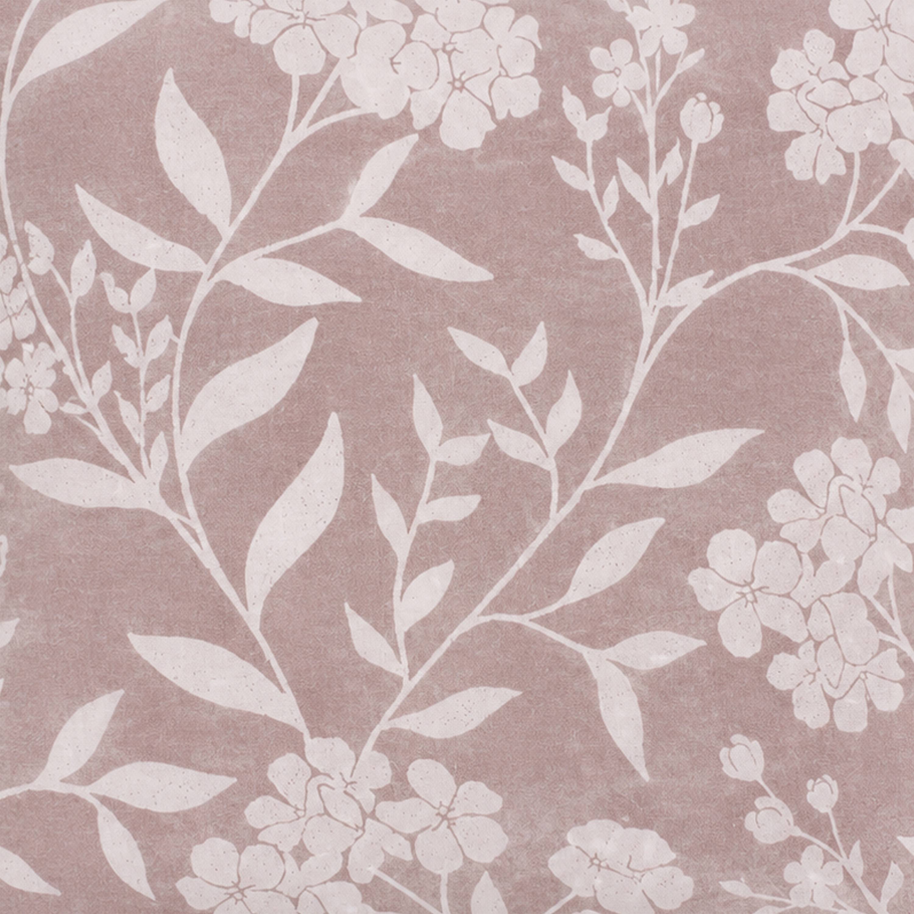 Enhanced Living Haiti Floral Blackout Eyelet Curtains - 168 x 183cm - Pink - Image 5