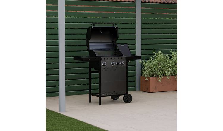 Charles Bently Ottimo 310 3 Burner Gas BBQ - Black