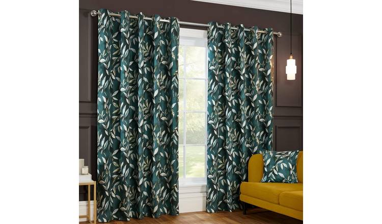 Sundour Madrid Eyelet Curtains - Bottle - 117 x 137cm