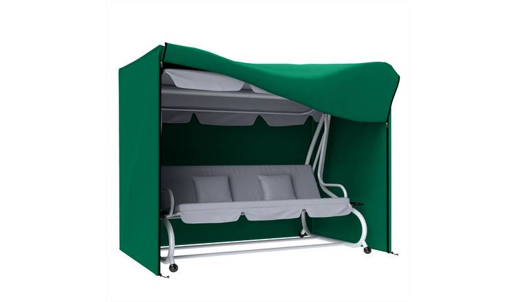 Outsunny Waterproof Garden Swing Bench Cover with Zip – Green