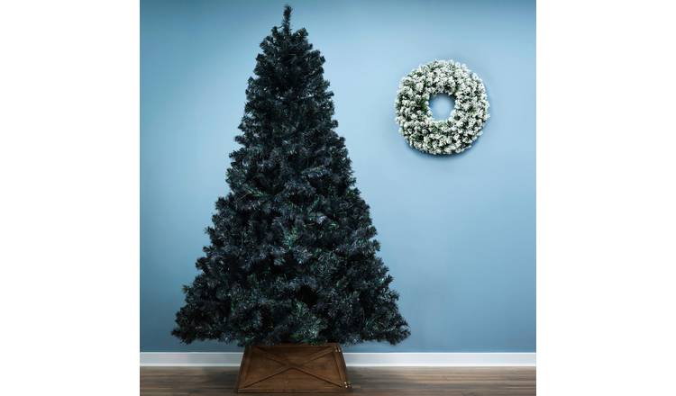 Christmas Tree World 6ft Black Iridescence Pine Christmas Tree