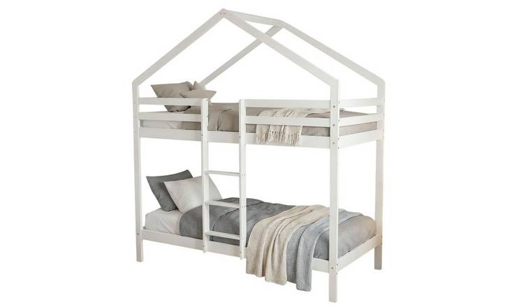 Noa & Nani Kirstine Single Bunk Bed House Cabin - White