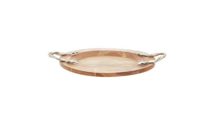 Orsina Vine Large Acacaia Wood Round Tray