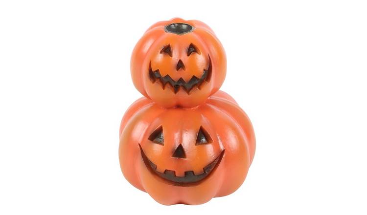 Something Different Stacked Pumpkins Backflow Incense Burner - Orange