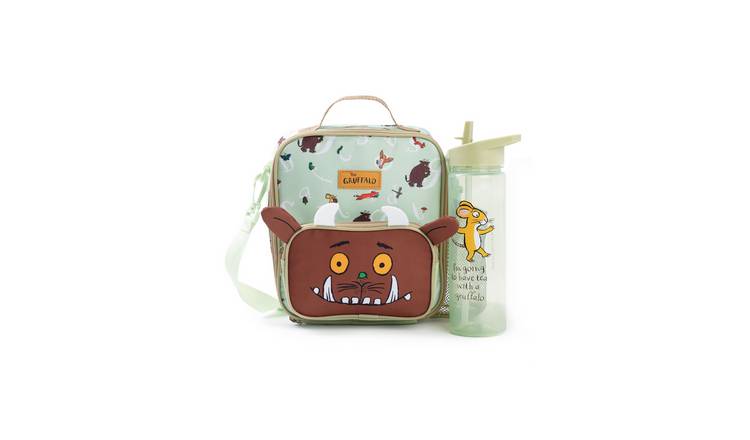 Gruffalo Friends Kids Unisex Lunch Bag and Bottle Set - Green