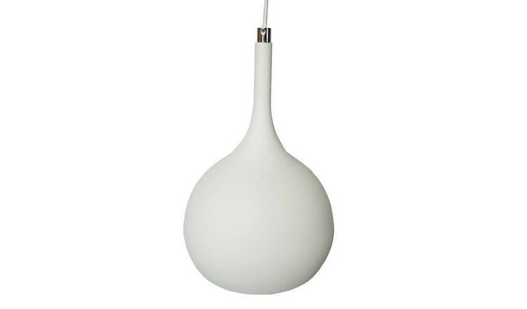Loops Direct Steel Ceiling Pendant Light - Matt White and Copper