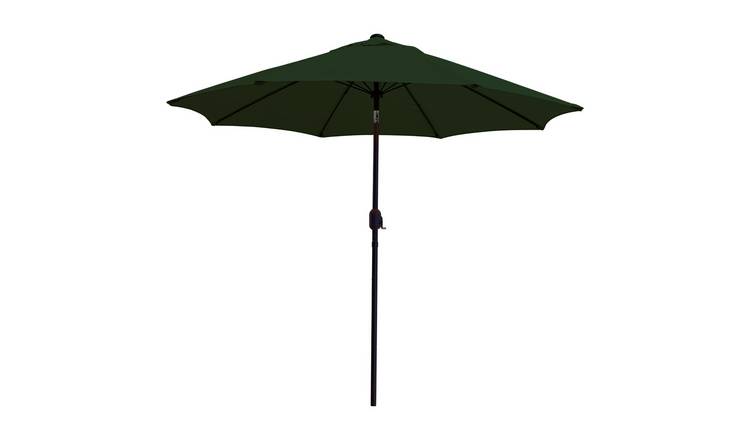 Garden Pride 2.7m Tilt Mechanism Parasol - Dark Green