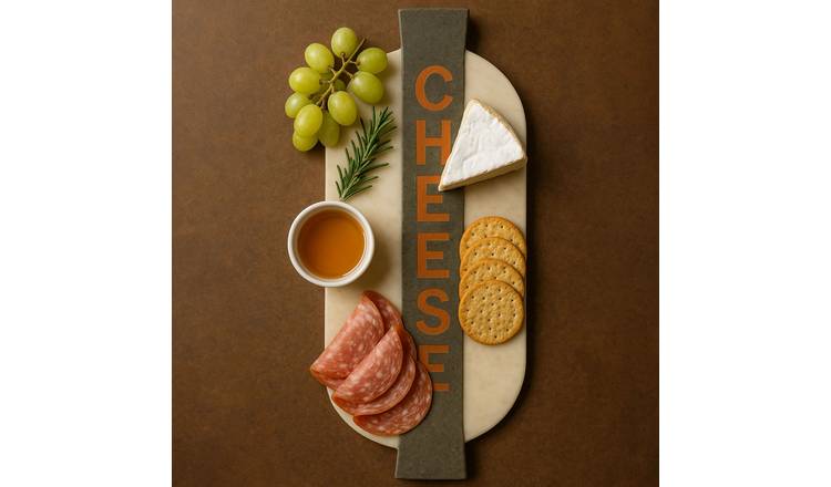 Orsina Monzaro Marble Cheeseboard - White and Grey