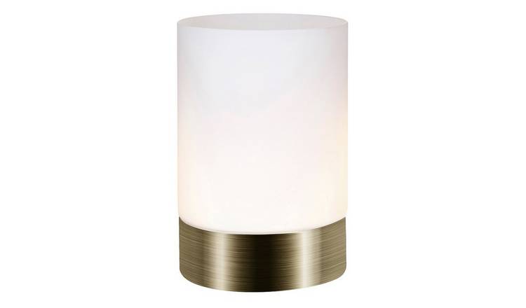 Happy Homewares Small Antique Brass Touch Dimmable Table Lamp - 9cm