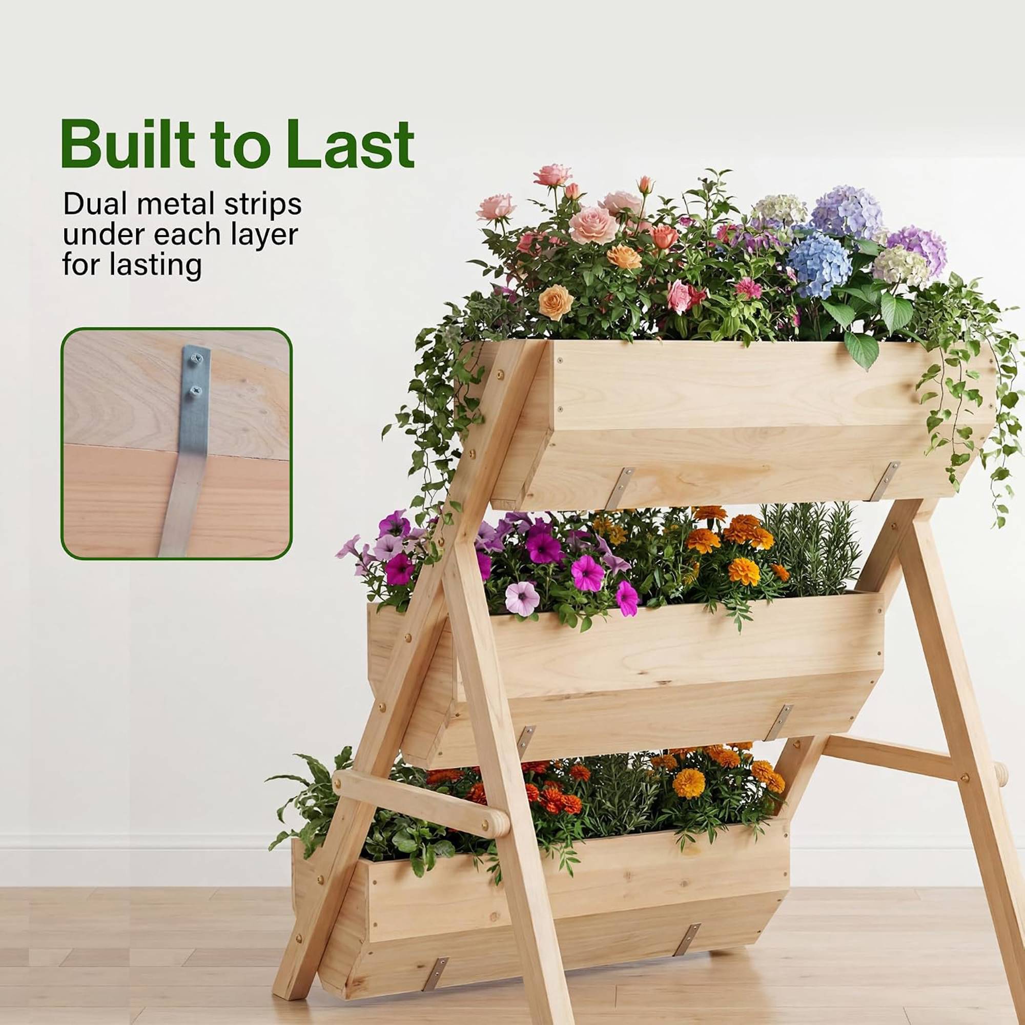 Greenera Raised Garden Bed - Natural - Image 2