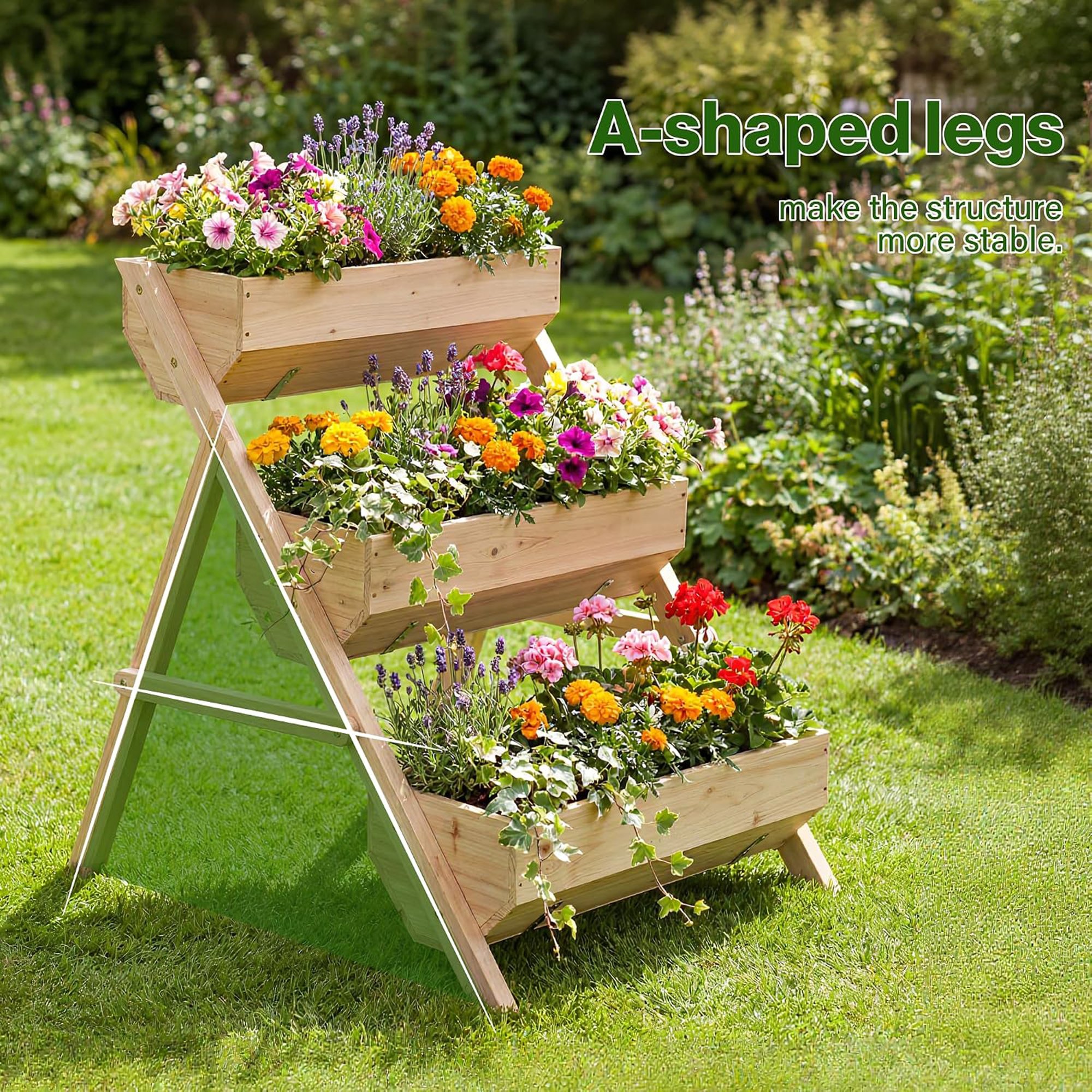 Greenera Raised Garden Bed - Natural - Image 3