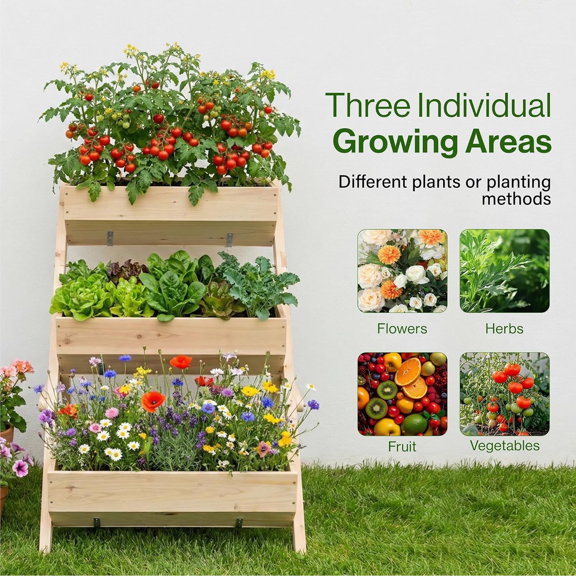 Greenera Raised Garden Bed - Natural - Image 4