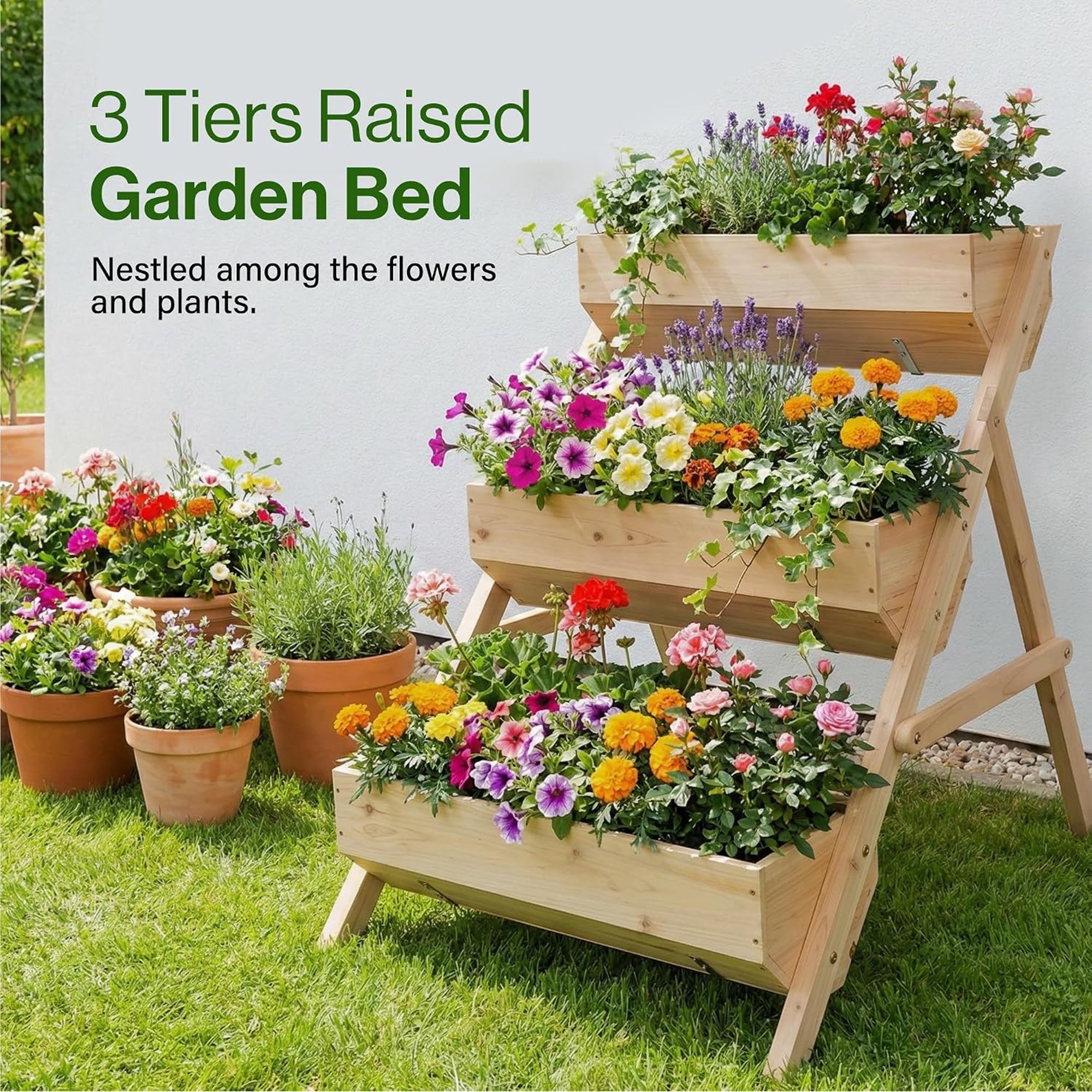 Greenera Raised Garden Bed - Natural - Image 5