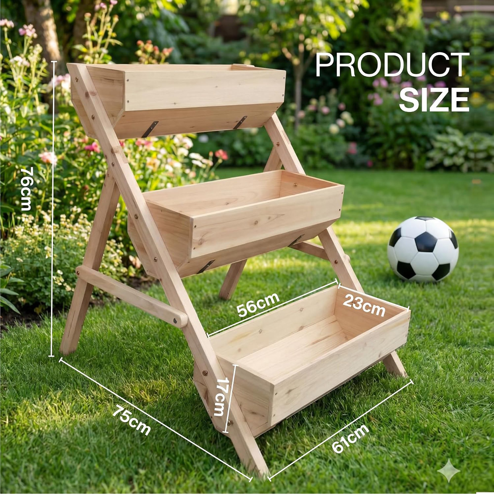 Greenera Raised Garden Bed - Natural - Image 6