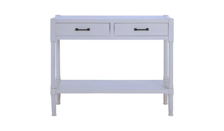 Orsina Heritage 2 Drawer Wooden Console Table – White