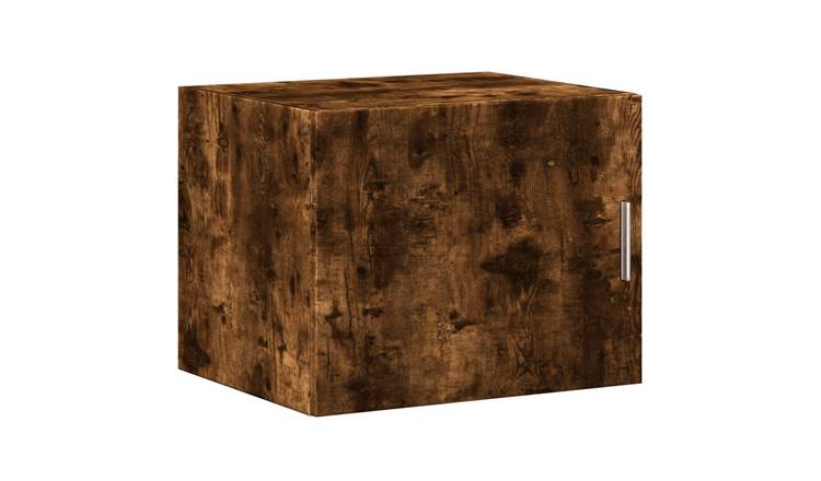 Walplus Engineered Wood Wall Cabinet - Dark Oak - 50 x 42.5 x 40 cm