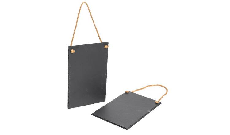 Nicola Spring Slate Hanging Notice Board - Natural - Pack of 2