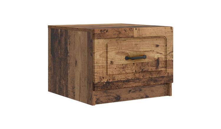 Walplus Engineered Wood Coffee Table - Old wood - 49 x 50 x 37 cm
