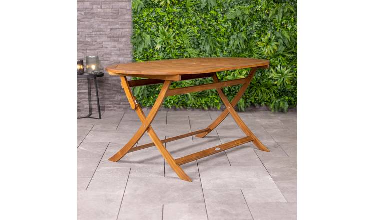 Charles Bentley Wooden Furniture Oval Table - Brown