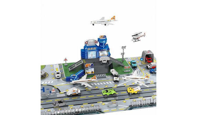 deAO Airport Play Set - Blue