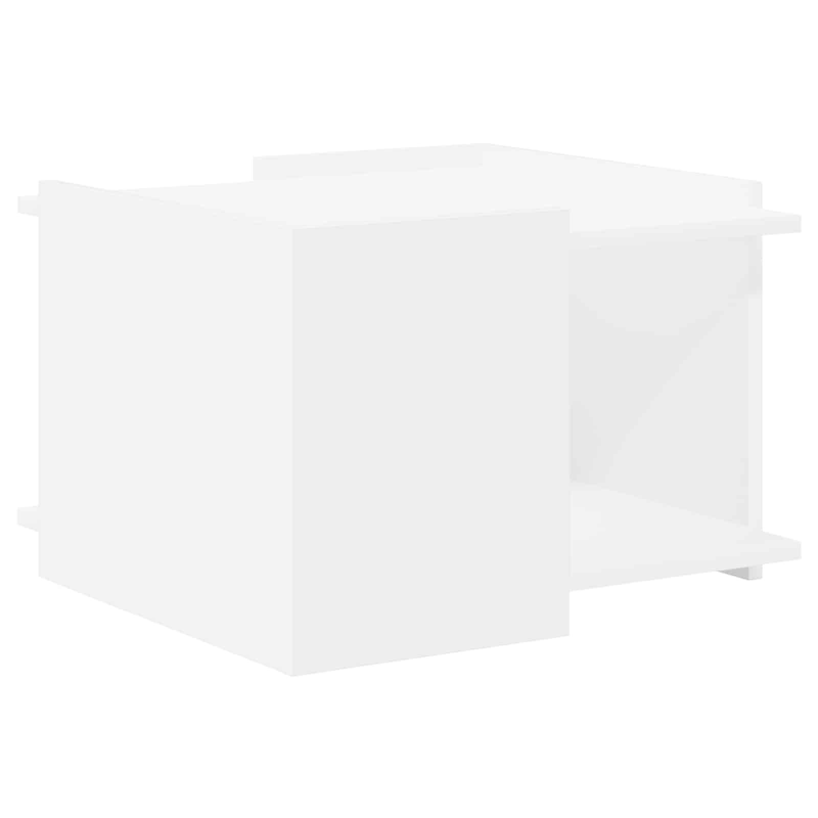 Walplus Engineered Wood Coffee Table - White - 50.5 x 50 x 33 cm - Image 1