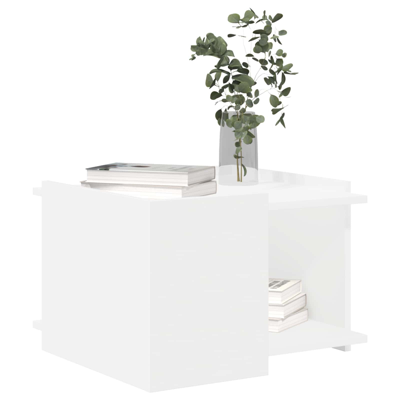 Walplus Engineered Wood Coffee Table - White - 50.5 x 50 x 33 cm - Image 2