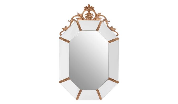 Orsina Milana Wall Mirror with Resin Frame – Gold
