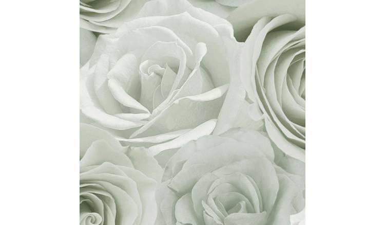 World Of Wallpaper Melany Rose Wallpaper - Sage Green