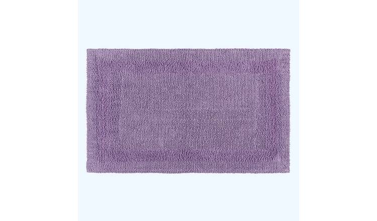 Homescapes Reversible Extra Large Bath Mat - Lilac