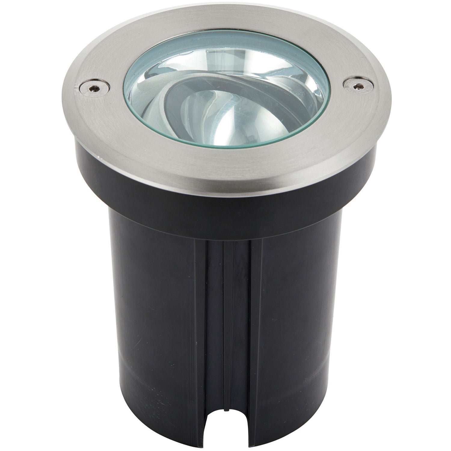 Loops Direct Pack of 2 10.8cm LED Stainless Steel Ground Light - Brushed Steel - Image 2