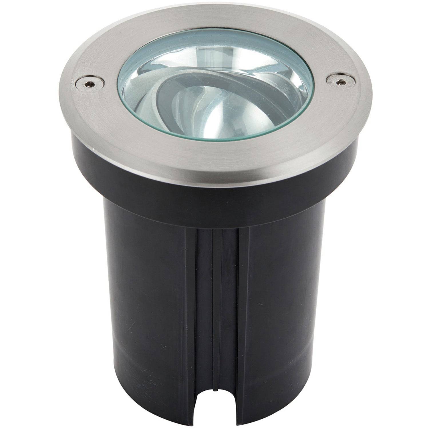 Loops Direct Pack of 2 10.8cm LED Stainless Steel Ground Light - Brushed Steel - Image 2