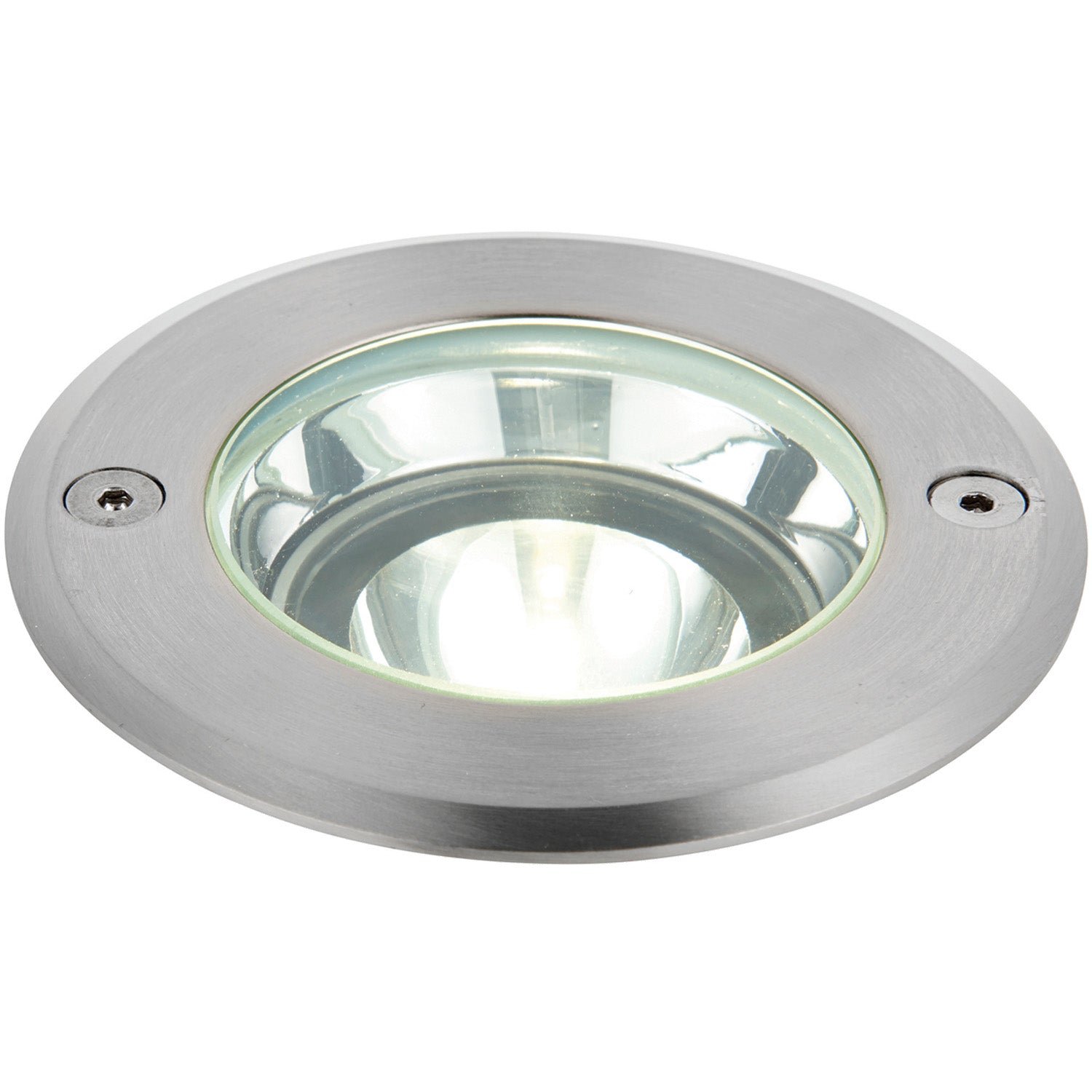 Loops Direct Pack of 2 10.8cm LED Stainless Steel Ground Light - Brushed Steel - Image 3