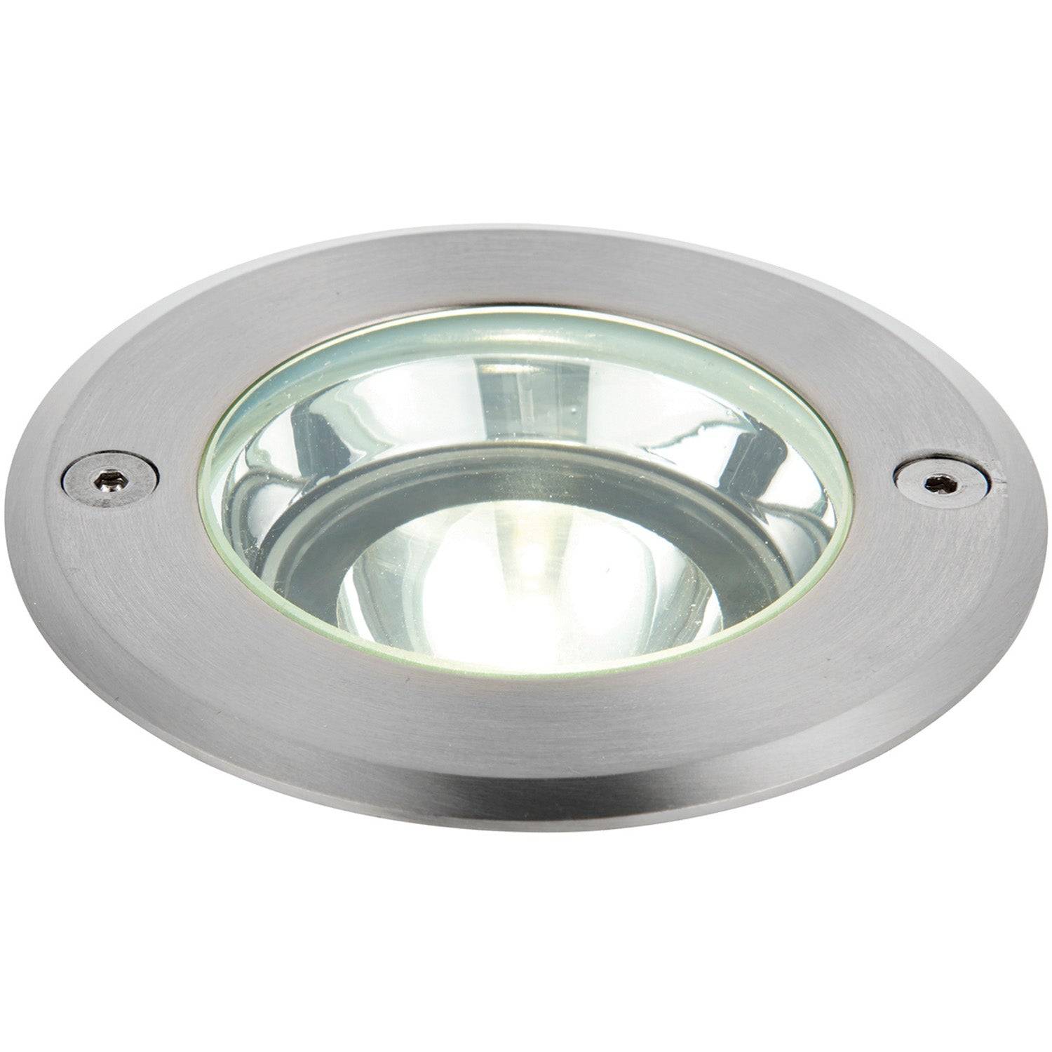 Loops Direct Pack of 2 10.8cm LED Stainless Steel Ground Light - Brushed Steel - Image 3