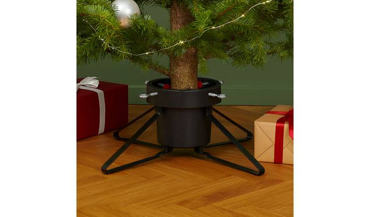 Neo Christmas Tree Stand for Real Trees - Black