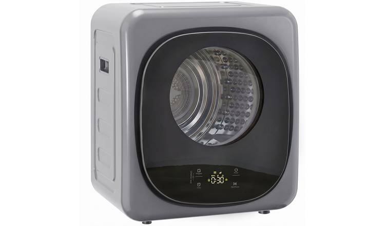 HOMCOM Compact Freestanding Clothes Drying Machine with 5 Drying Modes - Silver